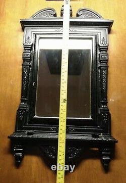 1 of a Kind Late 1800s Early 1900s Cast Iron Restroom Lounge Hotel Mirror