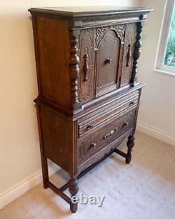 19th Century Antique Hand Carved Cabinet