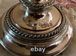 3 Arm-2 Candelabras-late 1800's Georgian period withFamily Crest and Hallmarks