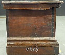 $4,000 Late 17th century Italian walnut paneled and carved cassone hinged lid