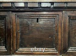 $4,000 Late 17th century Italian walnut paneled and carved cassone hinged lid