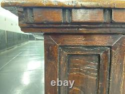 $4,000 Late 17th century Italian walnut paneled and carved cassone hinged lid