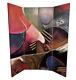 4 Panel Hand Painted POSTMODERN Contemporary Abstract Wall room Divider MONTI