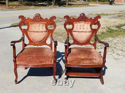 5 Piece Late Victorian Parlor SetSetteeRockerArm Chair4 Side Chairs