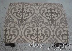 63964EC Ball & Claw Chippendale Ottoman w. New Upholstery