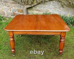 8ft Late Victorian Mahogany Large Extending Dining Table C1900 (Edwardian)