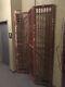 91 Tall Late 19th Century Beaux Arts Three Panel Carved Wood Room Divider