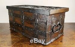 A Fabulous Late 16th Century Iron Bound Collection Chest