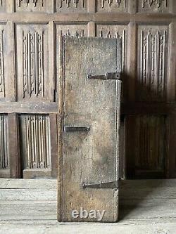 A Late 16th Century Oak Boarded Chest Of Small Proportions