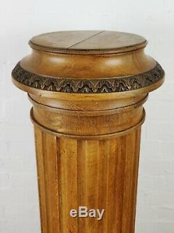 A late 19th century revolving pedestal