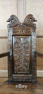 A rare late 16th Century Caqueteuse chair