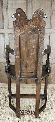A rare late 16th Century Caqueteuse chair
