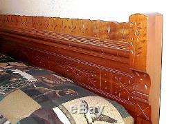 ANTIQUE EASTLAKE BEDROOM SET- LATE 1800s-BED & DRESSER withMIRROR-EXCELLENT
