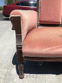ANTIQUE EASTLAKE LOVE SEAT SETTEE SOFA Bench- COUCH late 1800s