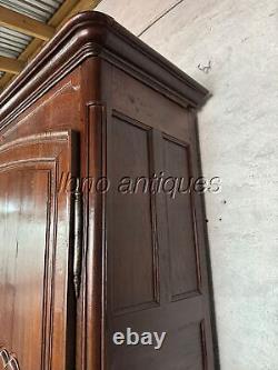 ANTIQUE LATE 18th c. 1780s ORIGINAL FRENCH PROVINCIAL 2 DOOR ARMOIRE. SOLID WOOD