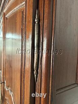 ANTIQUE LATE 18th c. 1780s ORIGINAL FRENCH PROVINCIAL 2 DOOR ARMOIRE. SOLID WOOD