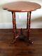 ANTIQUE WALNUT TURTLE TOP LAMP or PARLOR TABLE Late 19th Century Excellent