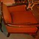 ART DECO- Club Bergere chair upholstery late 1930's
