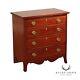 American Hepplewhite Style Bench Made Cherry Chest Of Drawers