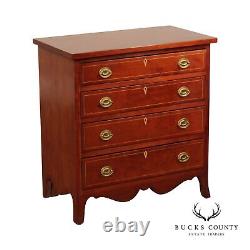 American Hepplewhite Style Bench Made Cherry Chest Of Drawers