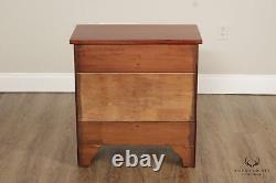 American Hepplewhite Style Bench Made Cherry Chest Of Drawers