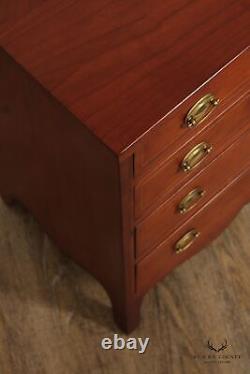 American Hepplewhite Style Bench Made Cherry Chest Of Drawers