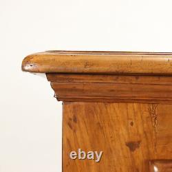 Ancient Piedmontese Cupboard Late'700 Solid Walnut Wood Decorations
