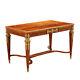 Ancient Writing Desk Louis XVI Style Mahogany Feather France Late XIX Century