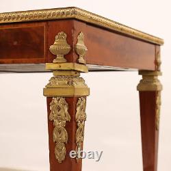 Ancient Writing Desk Louis XVI Style Mahogany Feather France Late XIX Century