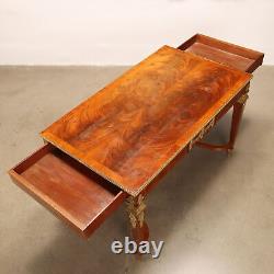 Ancient Writing Desk Louis XVI Style Mahogany Feather France Late XIX Century