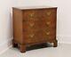 Antique 1880's French Banded Burl Walnut Chippendale Bachelor Chest