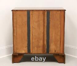 Antique 1880's French Banded Burl Walnut Chippendale Bachelor Chest