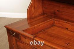 Antique 19th Century Pine Dry Sink Cabinet With Hutch Top