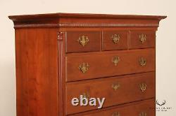 Antique American Chippendale Period Walnut Tall Chest of Drawers