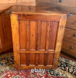 Antique American Late 19th C. Finely Paneled Cabinet Cupboard 28 in. H
