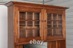 Antique American Wooden Cupboard Storage China Cabinet, late 1800s