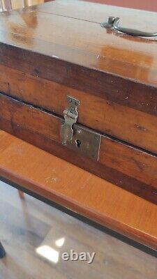 Antique Artist Travel painting Chest / Box & Content /50 Brushes, C. Late 1700s