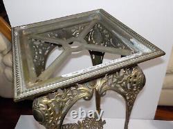 Antique Bradley & Hubbard Cast Iron Brass Late Victorian Art Nouveau Plant Stand