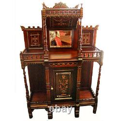 Antique Cabinet, Aesthetic Movement c 1880 #6152