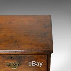 Antique Campaign Chest of Drawers, English, Late Georgian, Walnut, Circa 1780