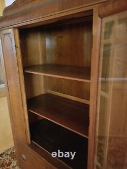 Antique China Cabinet Late 1800s early 1900s poss Cherry or Mahogany not sure