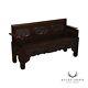 Antique Chinese Carved Rosewood Chinoiserie Bench