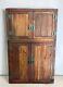 Antique Chinese Elm 2 part Cabinet, late 19th century, brass hardware