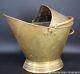 Antique Coal Scuttle, Brass English Circa late 1800 to 1900's