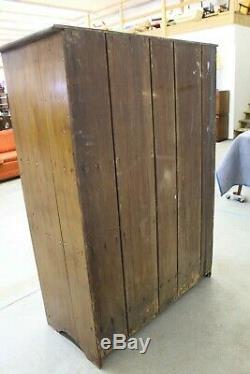Antique Country Punch Tin Door Board Back Pie Safe Circa Late 1800's