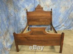Antique Eastlake Headboard & Footboard Double Full Bed Late 1800's