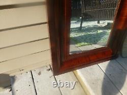 Antique Empire/Late Federal 2 Part Flame Mahogany Ogee Mirror