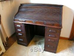 Antique English roll top desk circa late 1800's