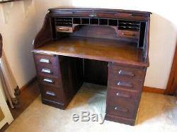 Antique English roll top desk circa late 1800's