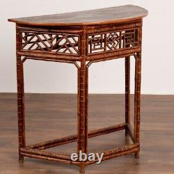 Antique Faux Bamboo Side Table, England circa 1890
